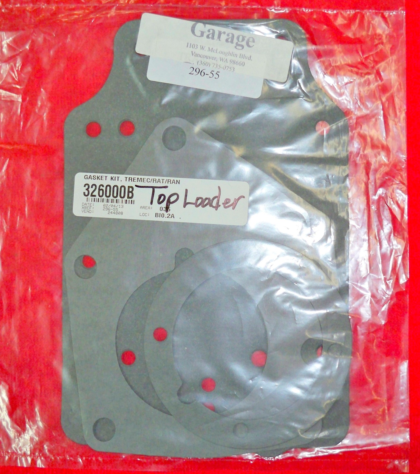 FORD 3 & 4 SPEED TOP LOADER TRANSMISSION PAPER GASKET SET WT296-55
