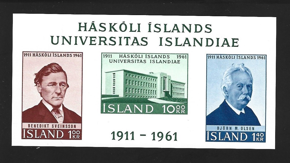 Iceland Scott 344a Souvenir Sheet Mint Lightly Hinged