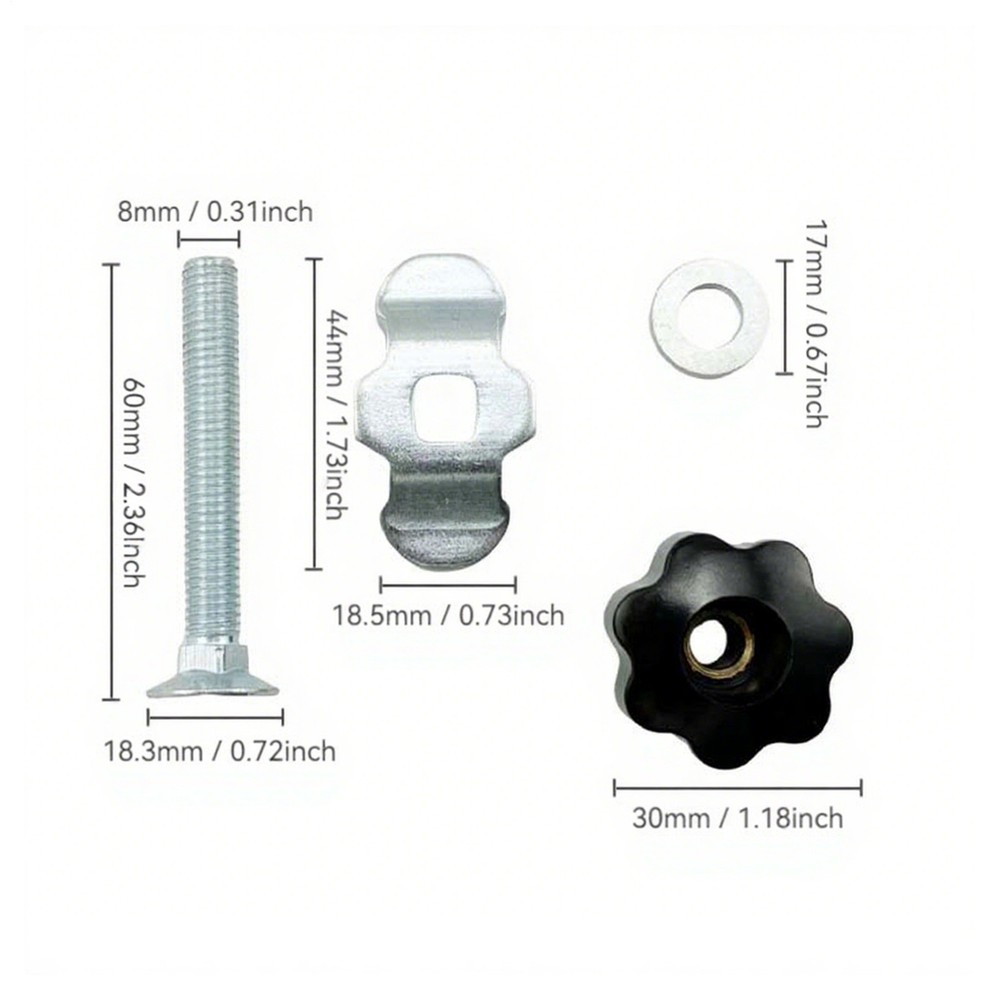 L Track Rail Lug Threaded Stud Nut Fitting Tie Down Ergonomic Rail