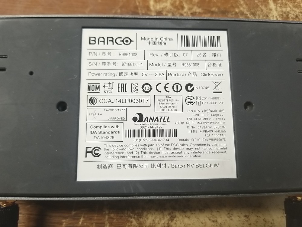 Barco ClickShare R9861008 Wireless Presentation System. *READ⬇️*