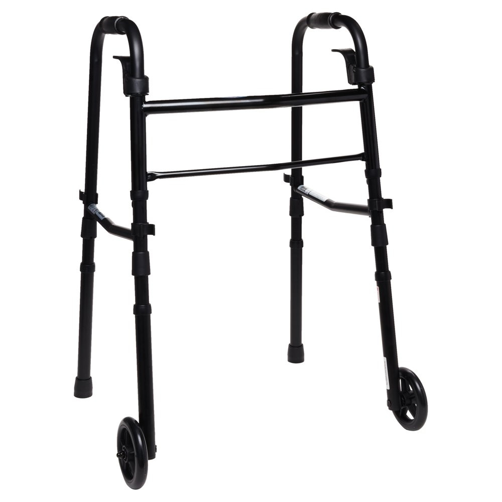 WHEELED WALKER Collapsible Folding Height Adjustable w/Extensions