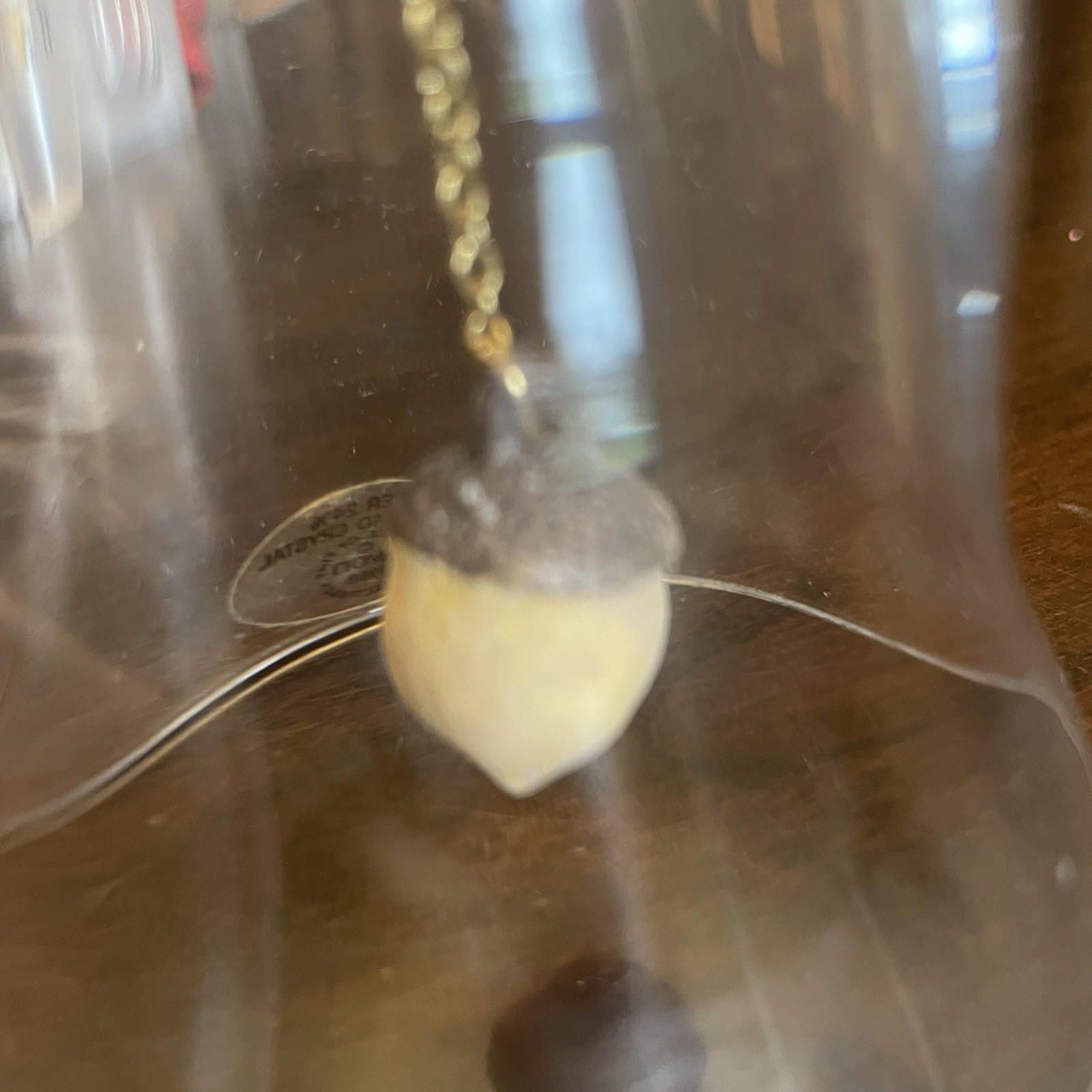 Avon 1988 Autumn Leaf Crystal Bell Over 24% Full Lead Collectible Decor Piece