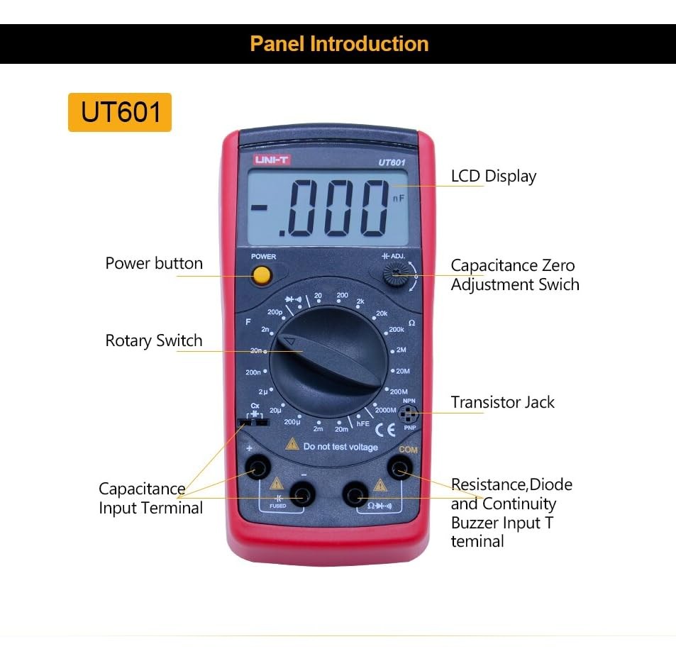 rend LCR Meter Inductance Capacitance Resistance Tester rend UNI-T UT601