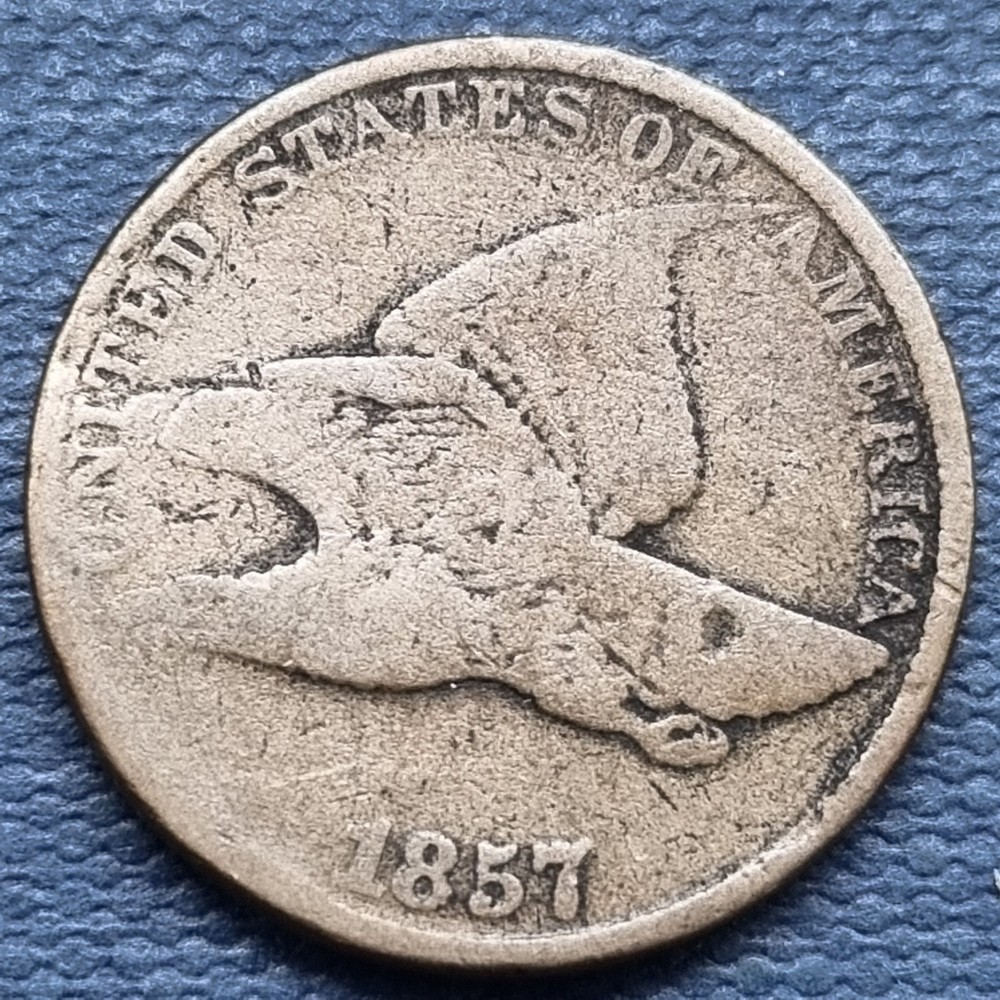 1857 Flying Eagle Cent 1c Penny Better Grade #92627