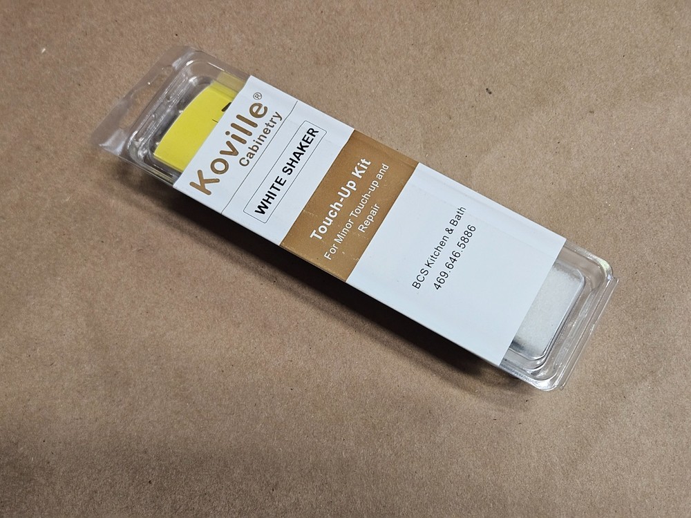Koville Cabinetry White Shaker Silver Touch Up Kit