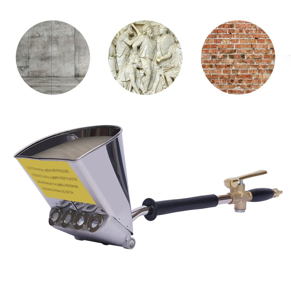 4-Jet Stucco Sprayer for Mortar and Plaster - Efficient Wall Application