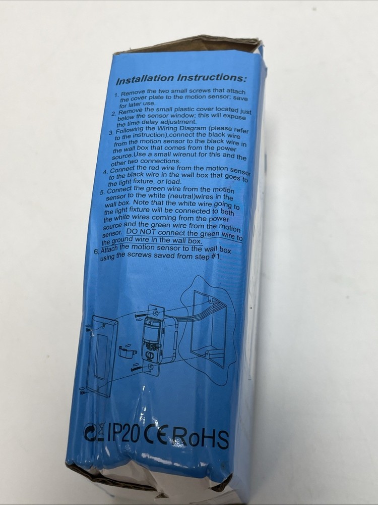 New Sensky Motion Sensor Switch Ambient Light Ambient Adjustable Time Delay