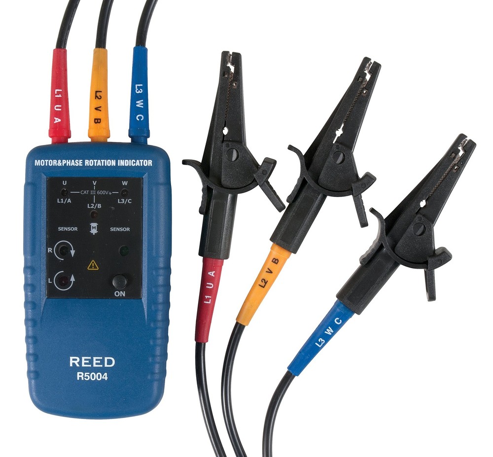 Reed Instruments R5004 Motor Rotation and 3-Phase Tester