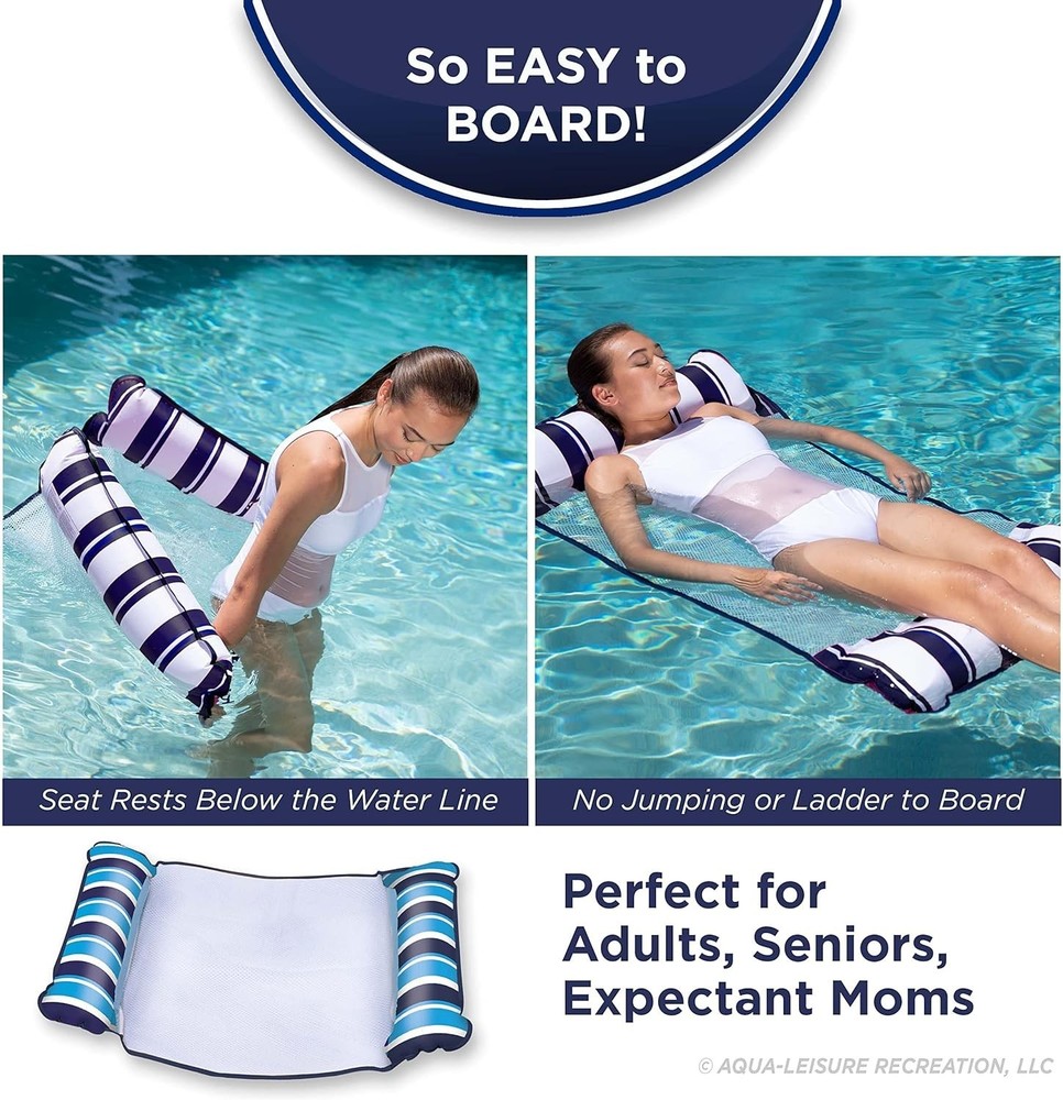 Patented Aqua 4-in-1 Hammock Float - Thrilling Waterside Experience