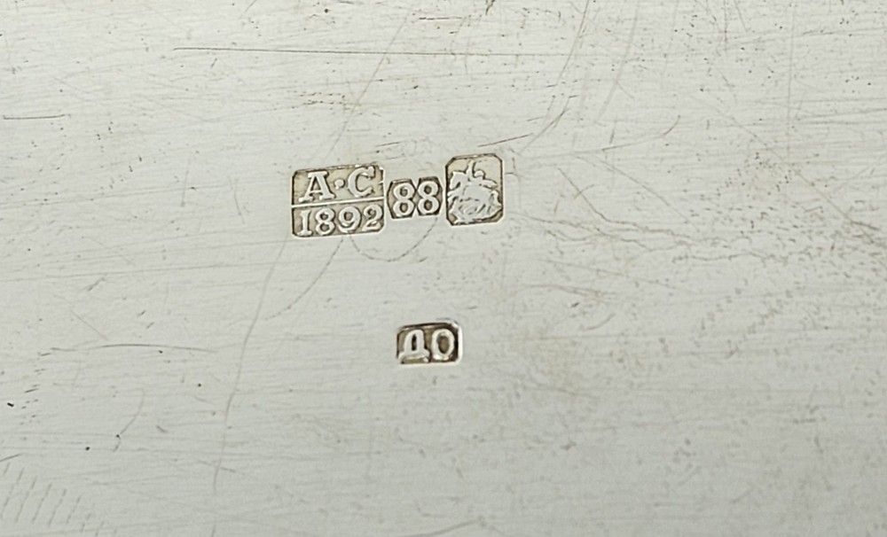 19C Russian Silver Cigar Box