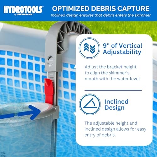 HYDROTOOLS Wall Mounted Hanging Above Ground Hang Mounted (Soft-Sided Pools)