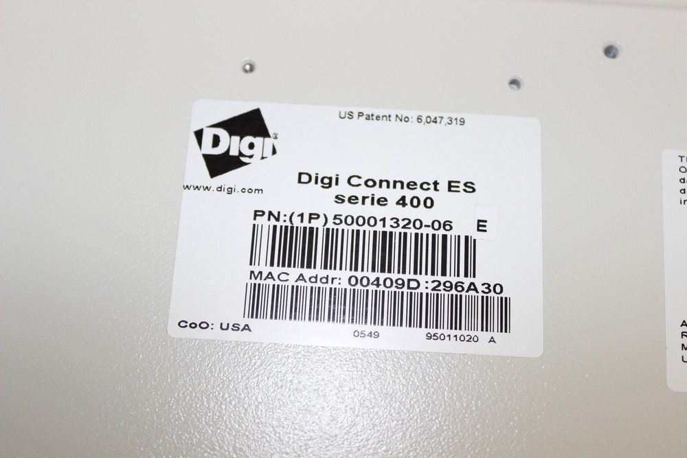 DIGI DC-ES-4-CT CONNECT ES SERIES 400 DEVICE SERVER 50001320-06