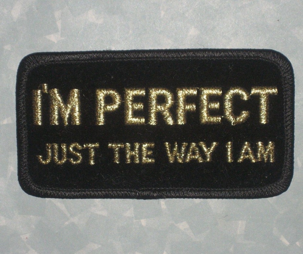 I'm Perfect Just The Way I Am Patch - 4" x 2"