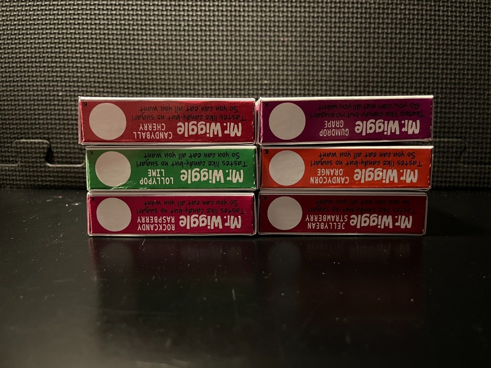 Mr Wiggle jello - 6 empty custom design display boxes