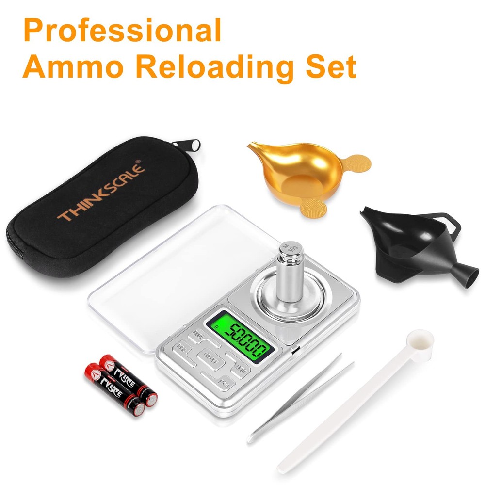 THINKSCALE Digital Reloading Scale 1500 Grain / 0.1gn with LCD Display for Re...