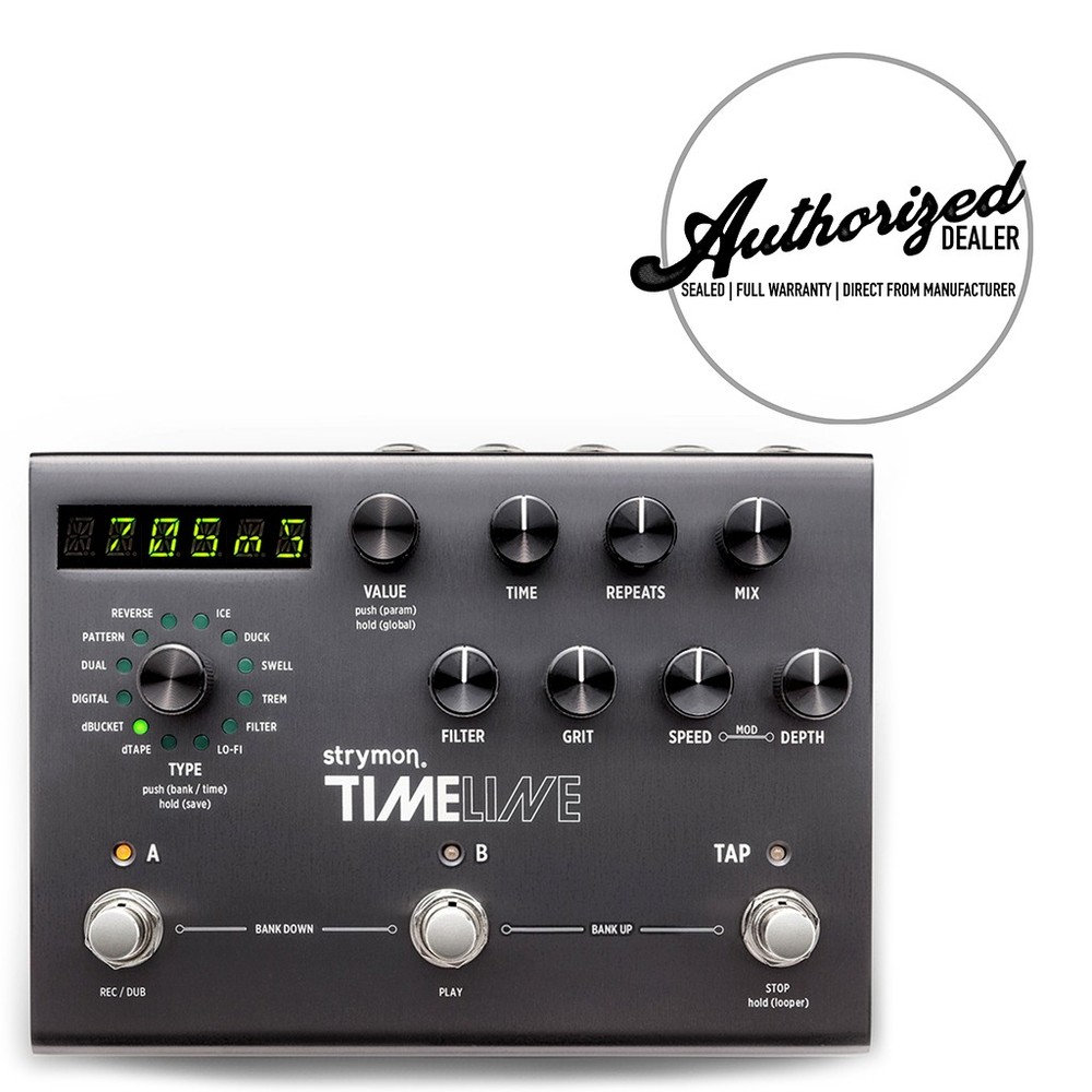 Strymon TimeLine Multidimensional Multi Delay Tap Tempo Guitar Effects Pedal