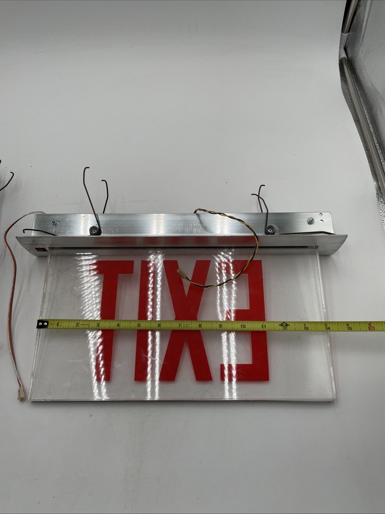 Lighting Precise LED edge-lit exit sign