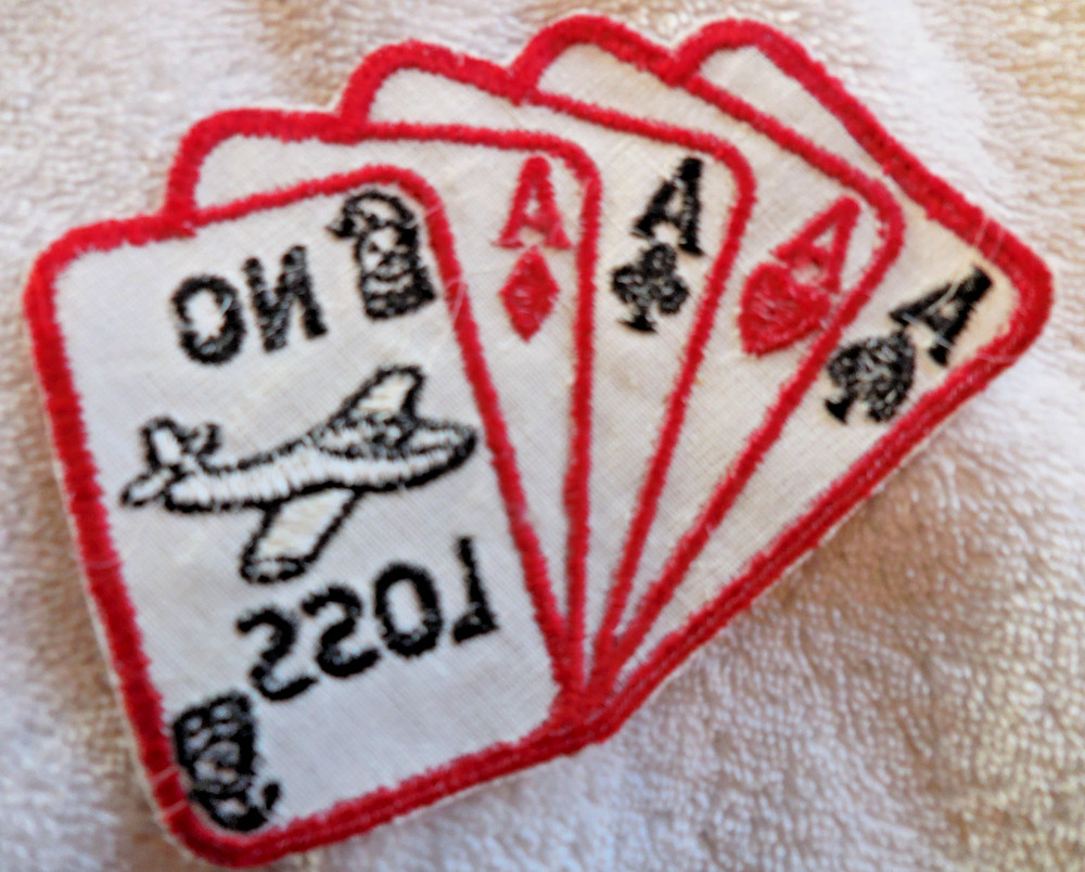 USAF 3525th PILOT TRAINING SQUADRON - 4 Aces NO LOSS FLIGHT - Patch Unused