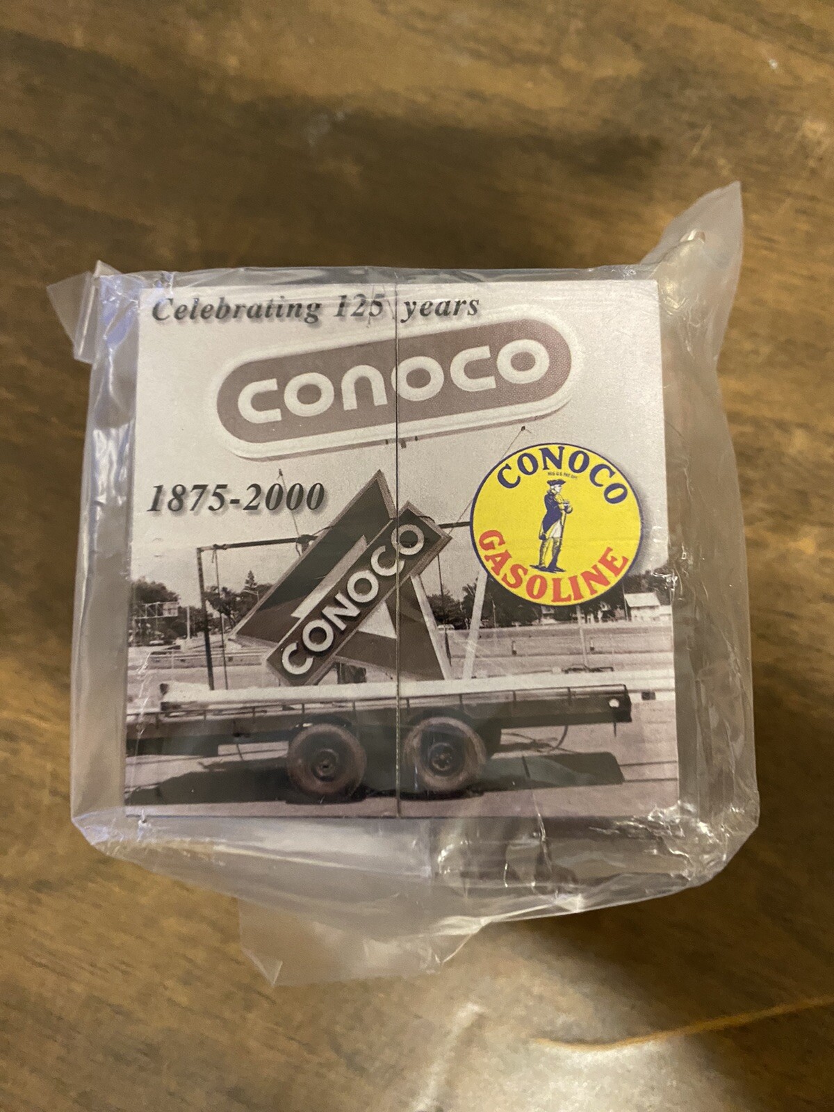 Vintage Conoco Cube Photo Puzzle Oil Petroleum Collectible