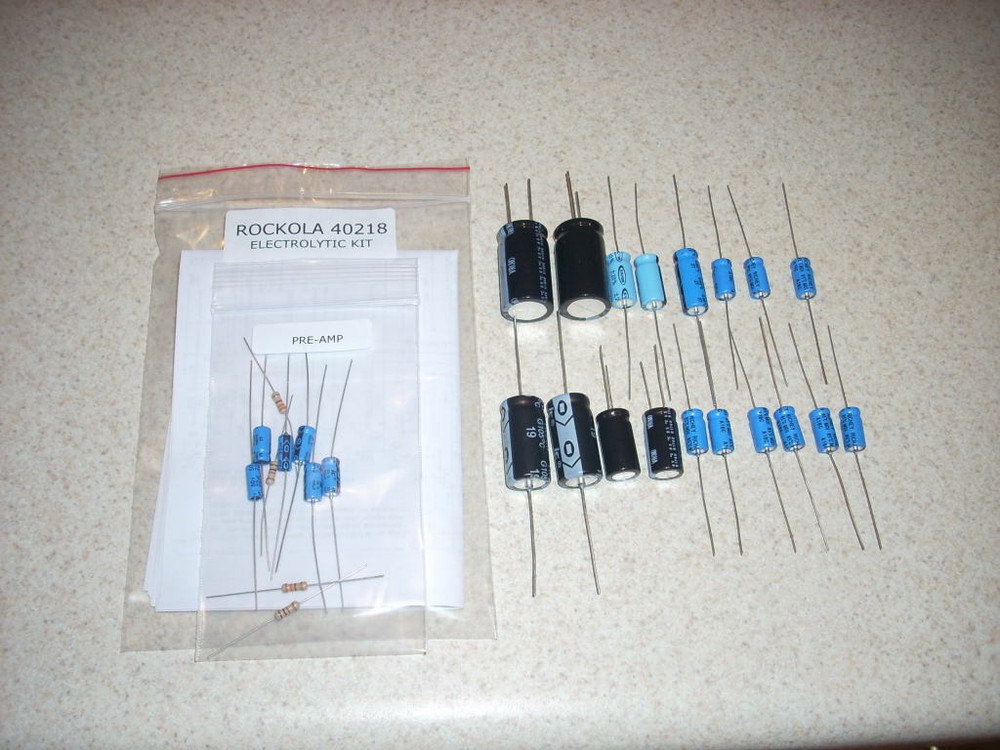 ROCKOLA SOLID STATE AMP ELECTROLYTIC KIT FOR MODELS 40218 AND 40276