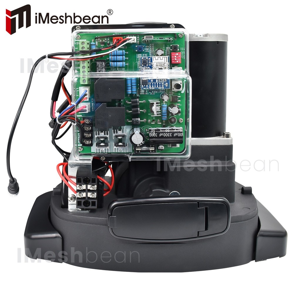 1800LBS Automatic Sliding Gate Opener Rack Driven APP+Keypad+4 Remote Controls