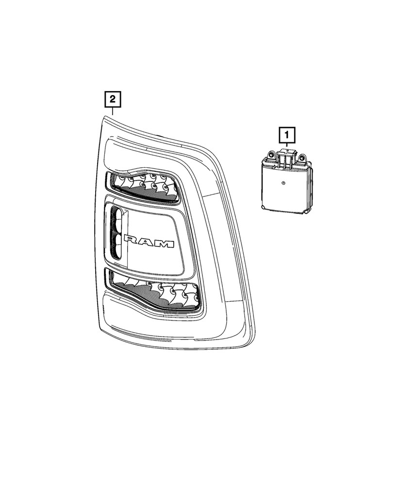 Genuine Mopar Blind Spot Detection Module 68548895AA