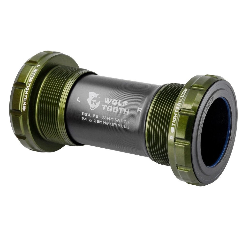 Wolf Tooth BSA Bottom Bracket 29mm Olive | Lightweight, Durability &