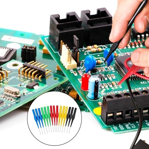 15Pcs Probes Pin Insulation Wire Piercing Needle Test Back Probe Kit Super Tip