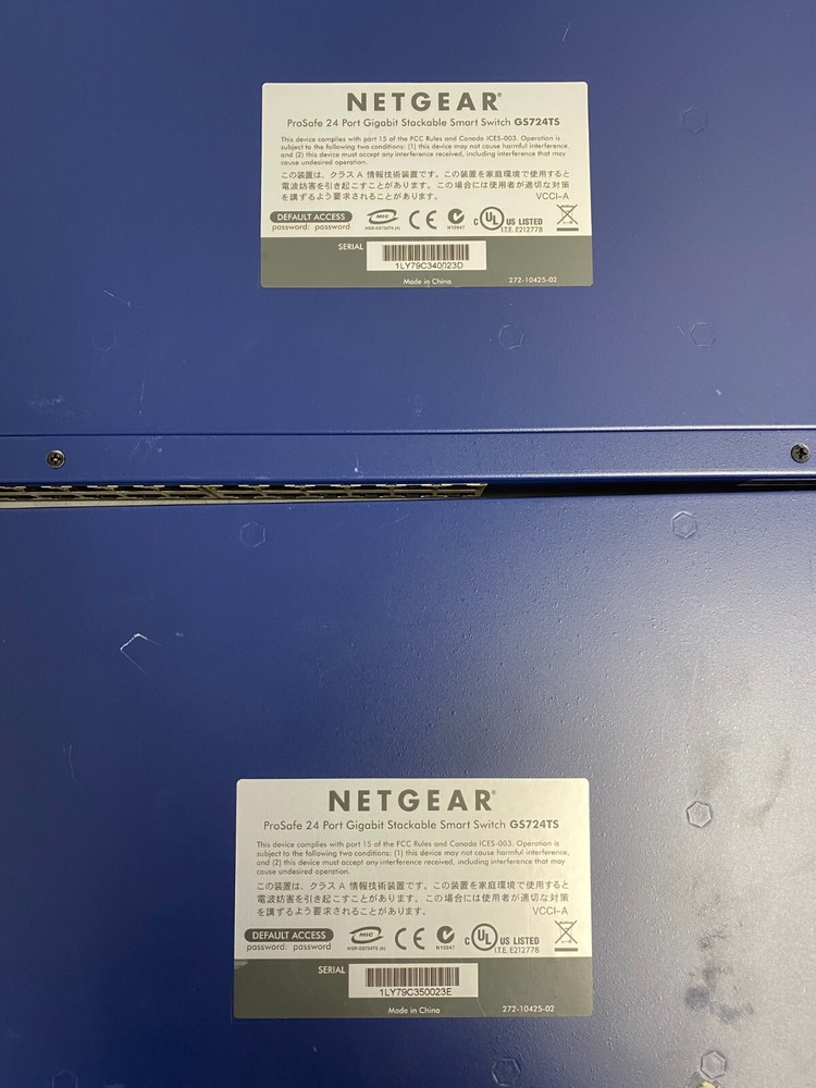 NETGEAR GS724TS 24-Port Gigabit Stackable Smart Switch