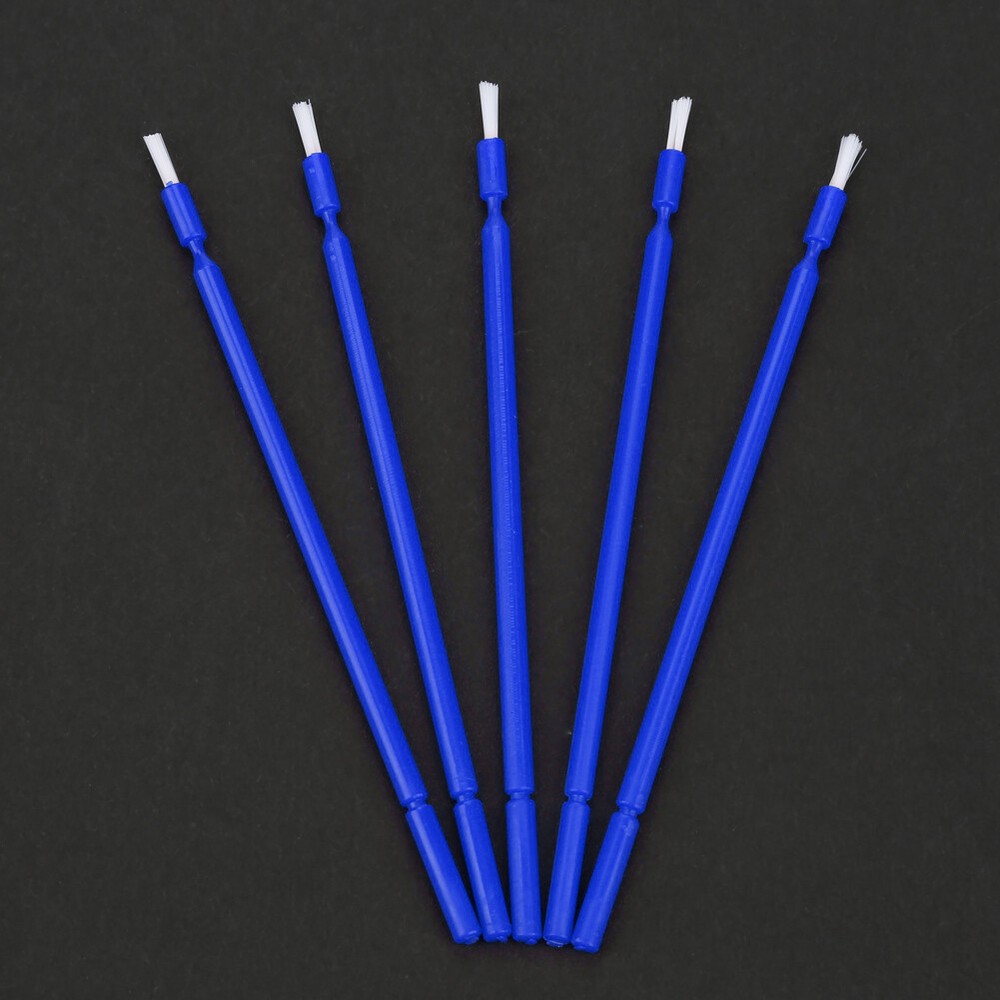 100Pcs/SET Dental Disposable Micro Applicator Brush Bendable Sticks - Blue