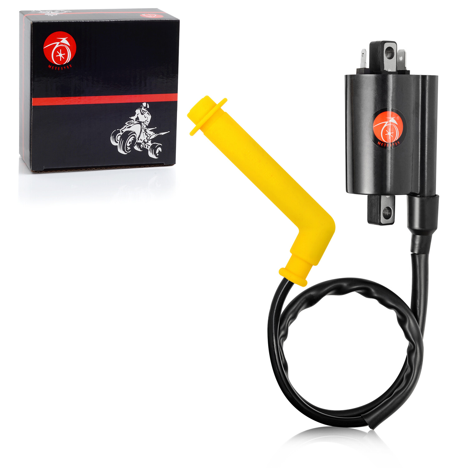 Ignition coil & Spark Plug Wire Cap For HONDA Rincon 680 TRX680FA FGA 2006-2014