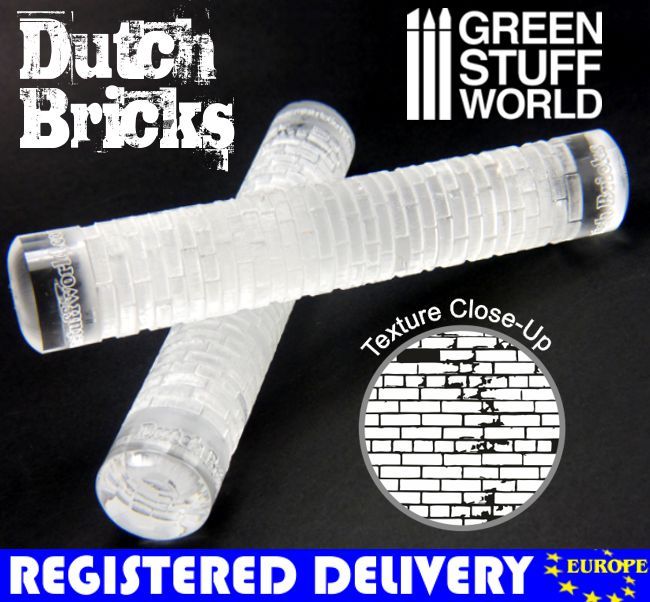 Rolling Pin - DUTCH BRICKS Texture - Create your bases - Infinity, Warhammer