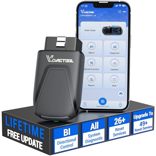 OBD2 Scanner Bluetooth D200, Bidirectional Scan Tool - Lifetime Free Updates,