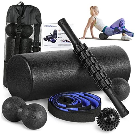 Foam Roller Set - High Density Back Roller, Muscle Roller 16.5-inch Foam Roller