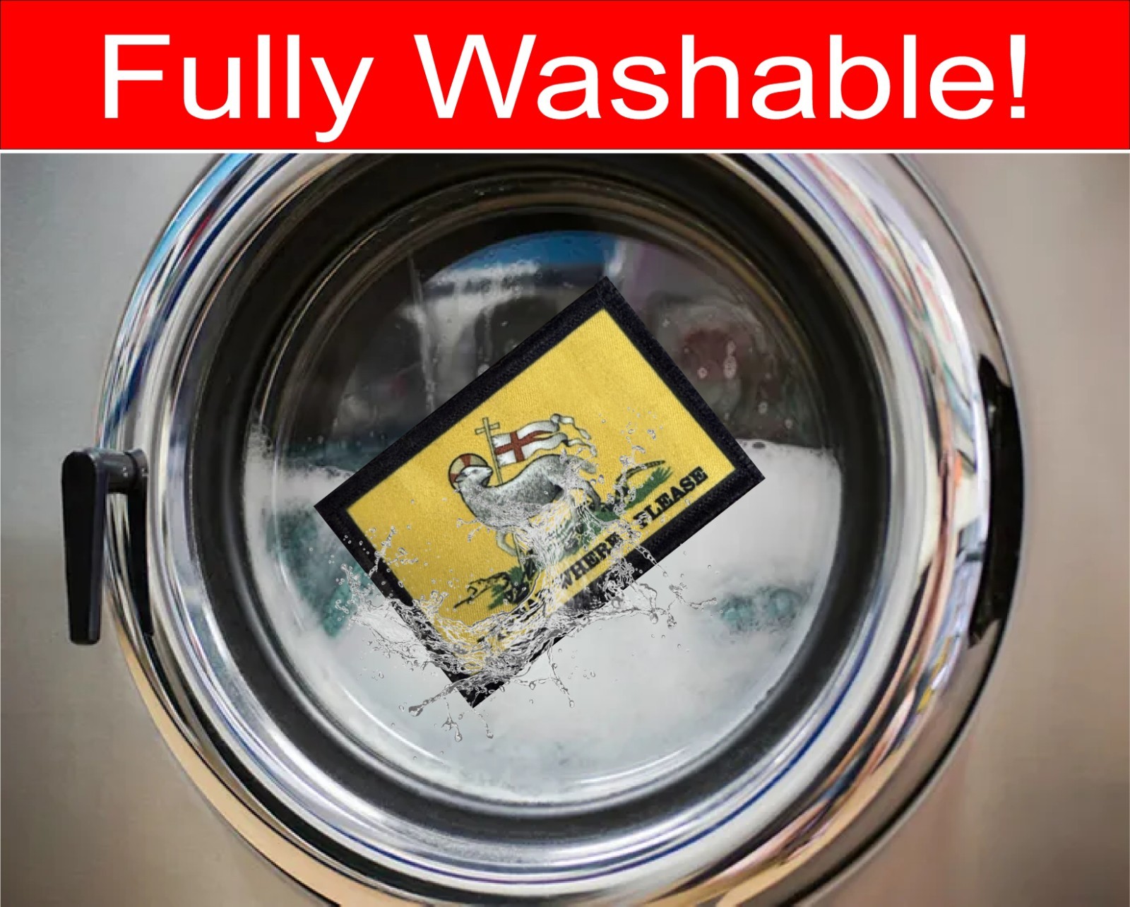 I Tread Where I Please Christan Morale Patch - Gadsden Flag - hook and Loop 2x3