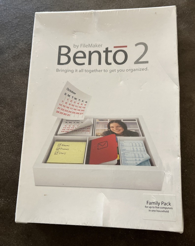 Bento 2 by FileMaker Sealed CD Software for Mac