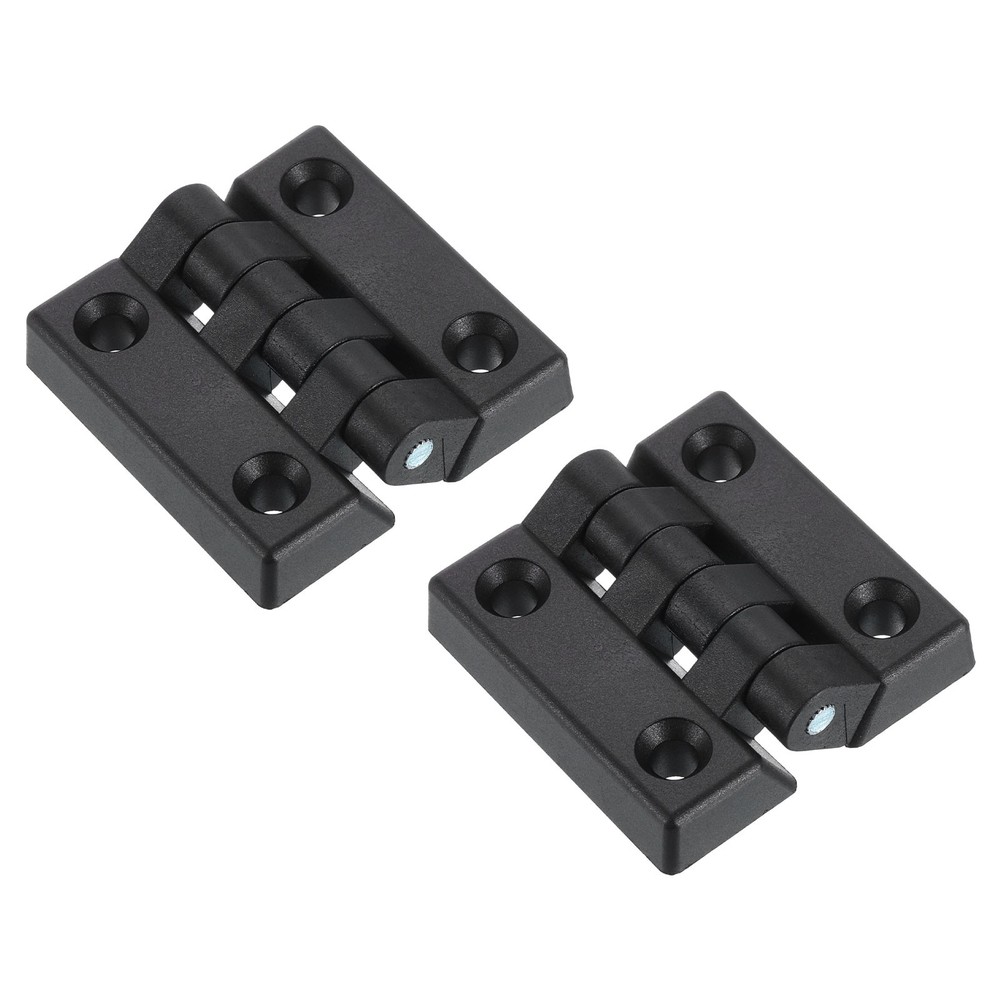 2Pcs Torque Hinge, 65x65x13mm Nylon Adjustable Position Control Hinge (7mm Hole)