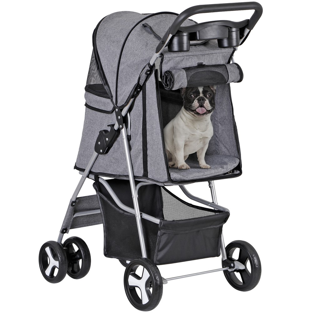 Pet Stroller for Medium Small Dogs Foldable 4 Wheels Dog Strollers Lightweight