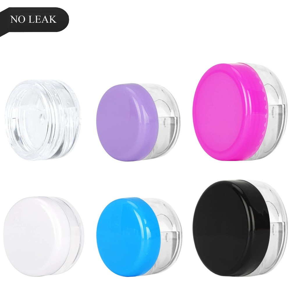 25PCS 3 Gram Sample Containers, 3ml Empty Jars with Lids, Small Cosmetic Cont...