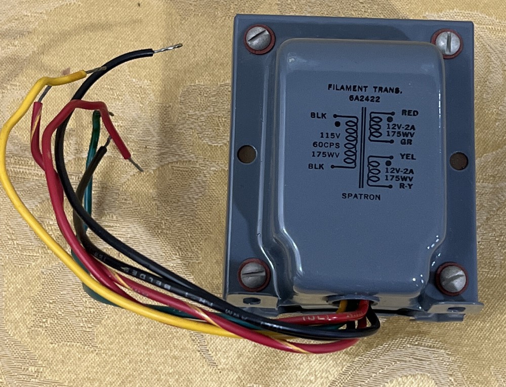 SPATRON 6A2422 Filament transformer   NOS