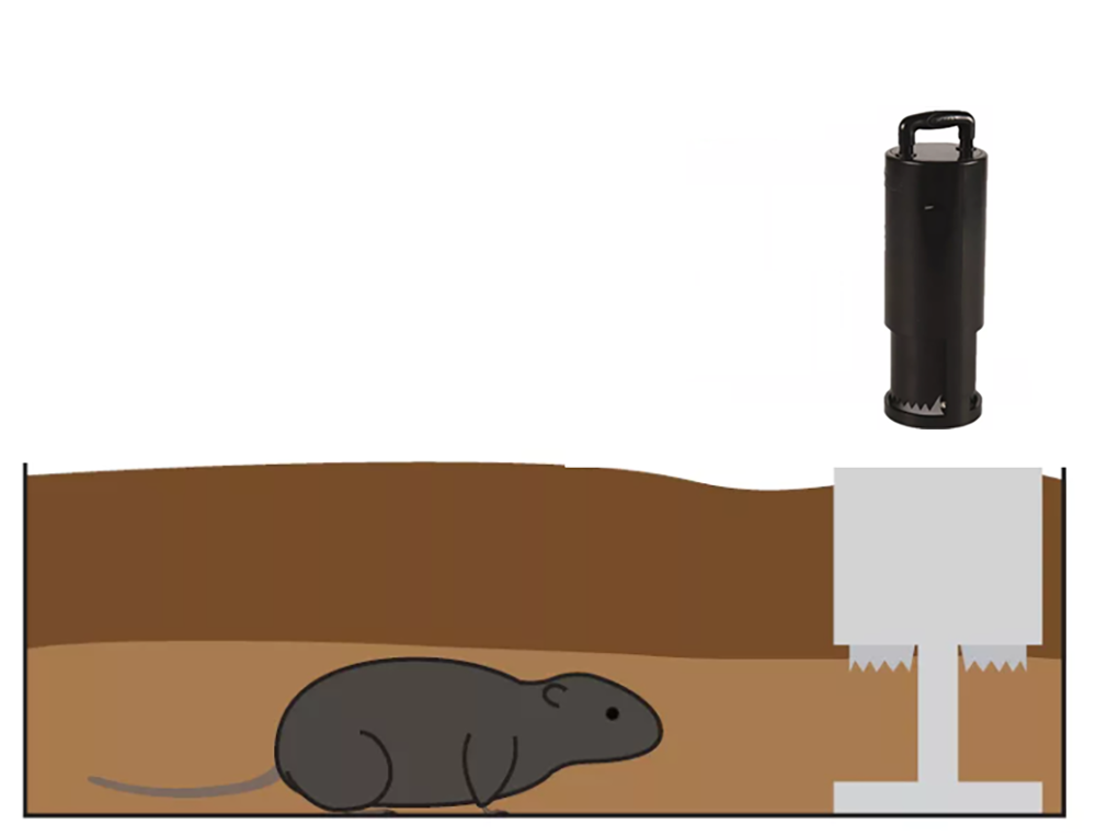 Gopher Mole Vole Tunnel Trap Sensitive Trapper Eco Friendly Catcher for Outside.