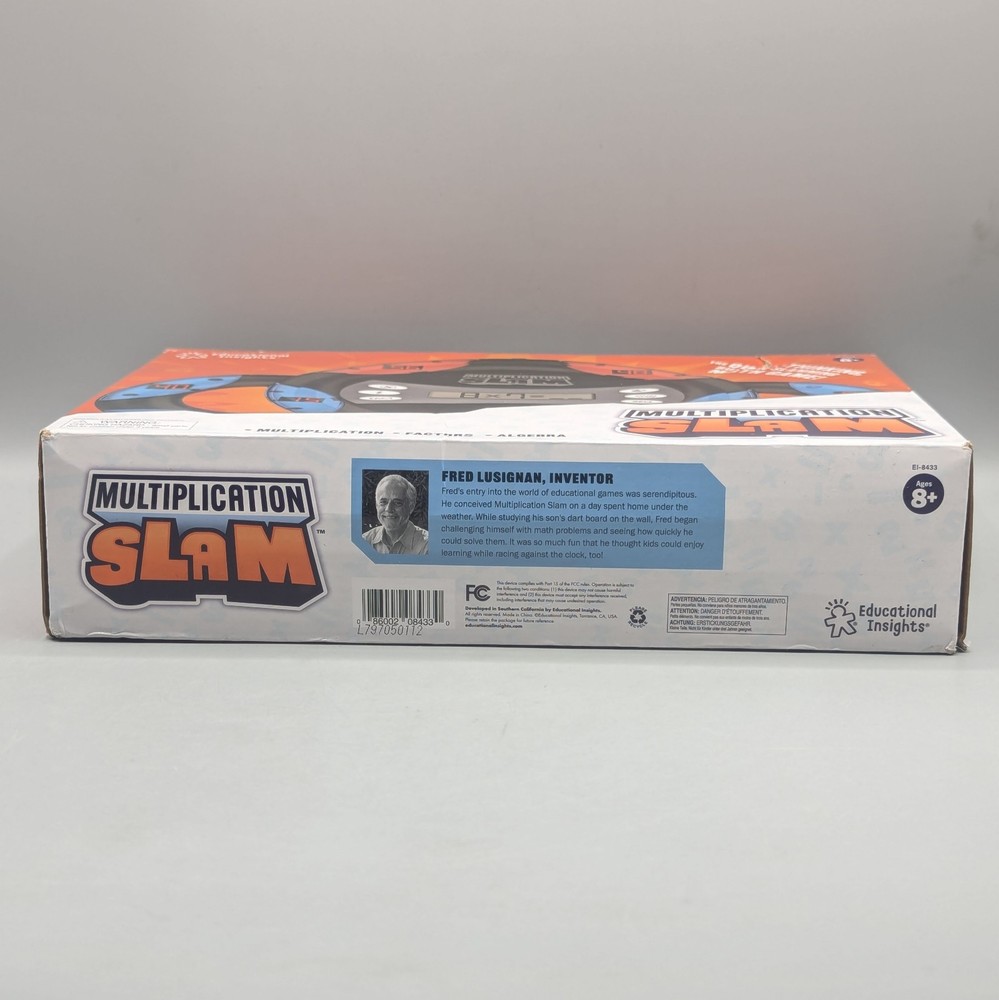 Educational Insights Multiplication Slam Handheld Electronic Math Game Ages 8+