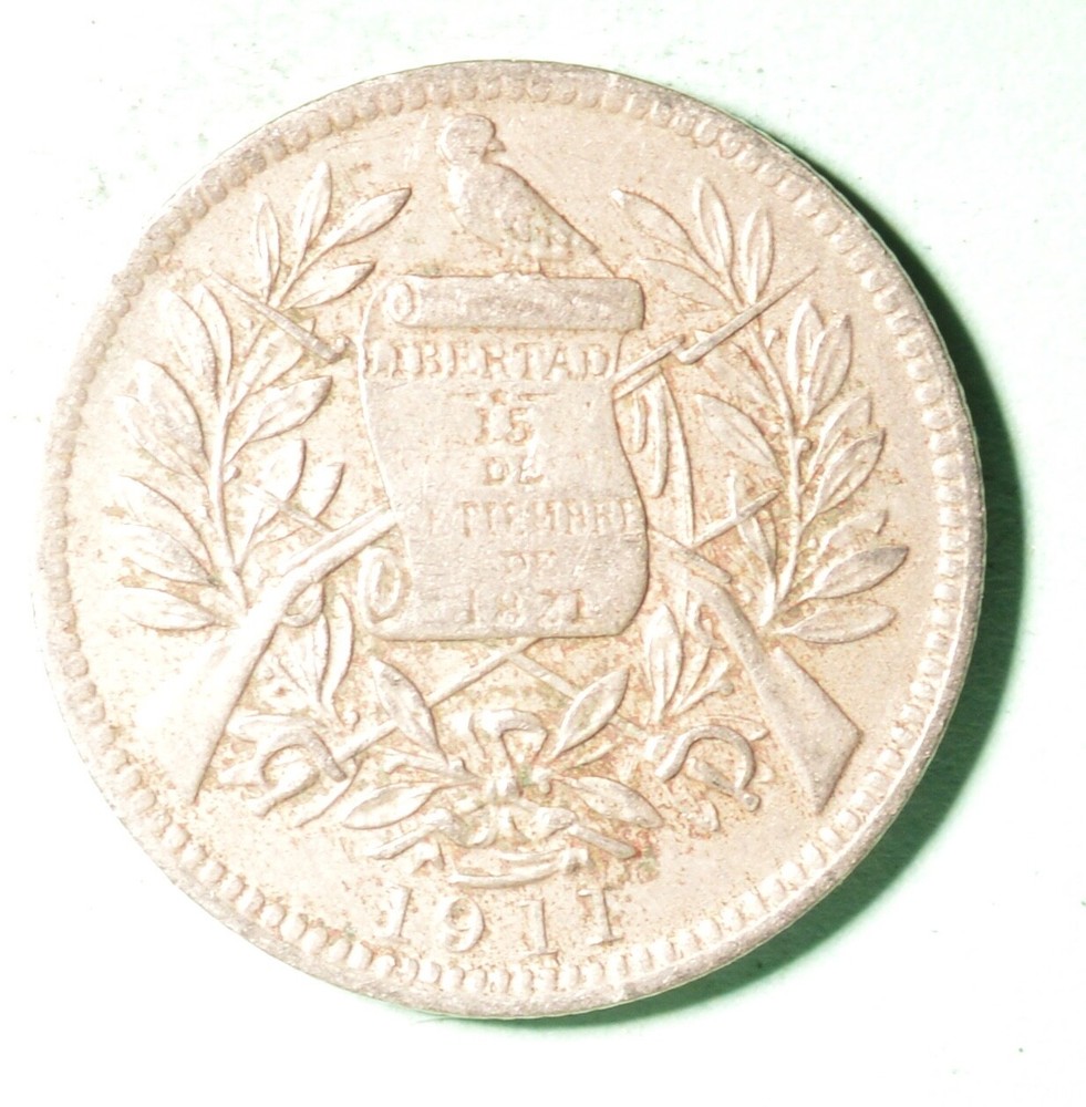 Guatemala 1 Real 1911 - InvD-288