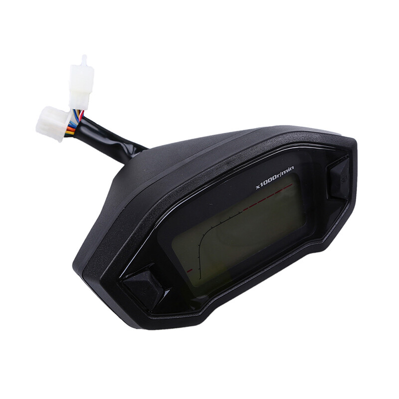 LCD Digital Backlight Odometer Sensor Speedometer Tachometer Gauge Trip Meter
