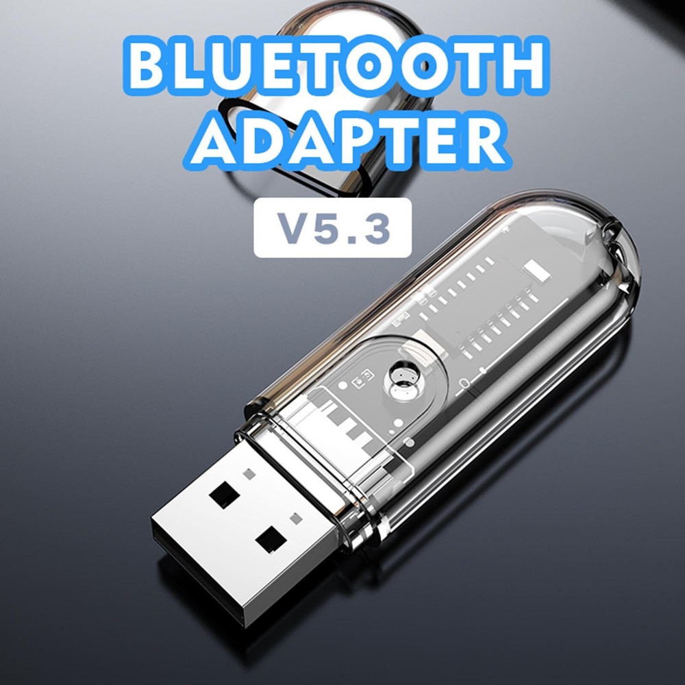 USB Bluetooth V 5.3 Adapter Wireless Stereo Music Audio Adapter Receiver