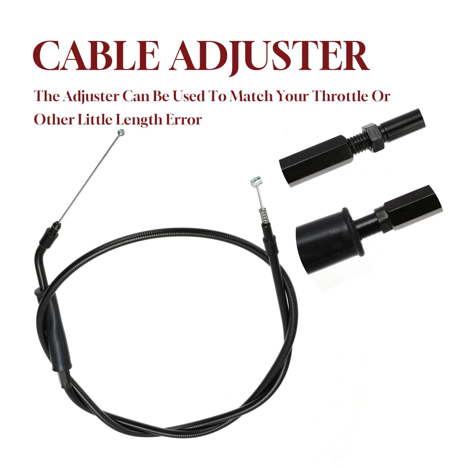 38" Sportster Throttle Idle Cable Kit for Harley XL 883 1200 12" Bar 2004-2006