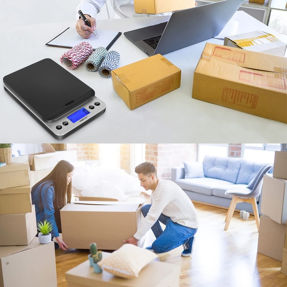 THINKSCALE Shipping Scale, 86lb Postal Scale with Hold and Tear Function, 5 U...