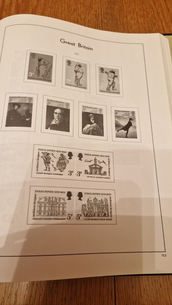 Great Britain Light House 1837-1986 Illustrated Stamp Album Pages. See details