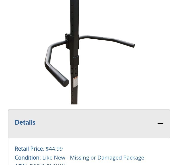 Adjustable Black Dip Station Attachment for Power Rack - Strength and Stability