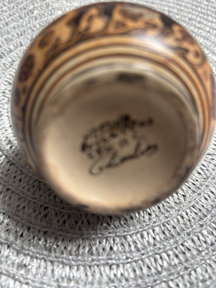 Ancient Greek Corinthian Perfume Hand Painted Bottle